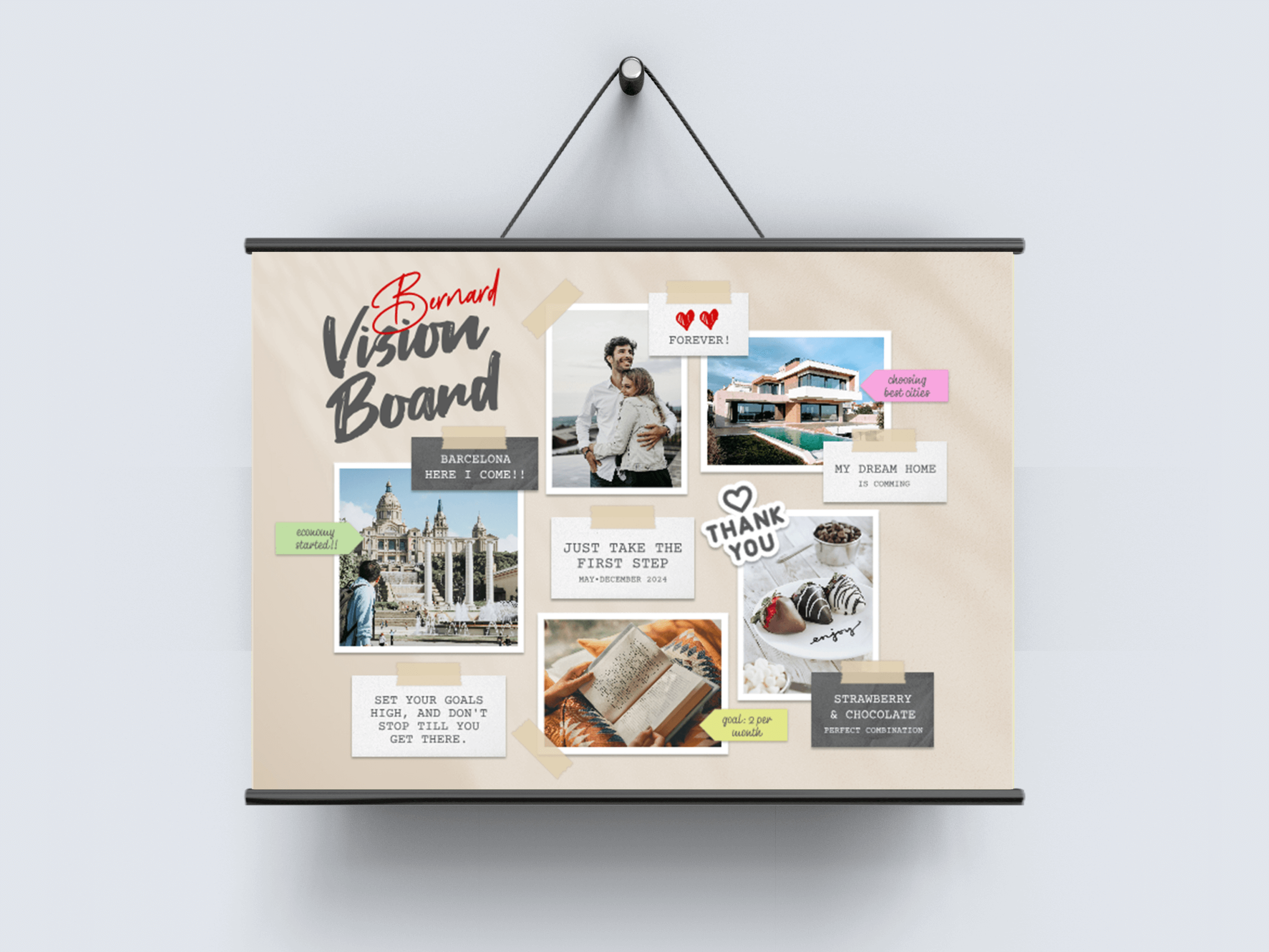 Free Online Vision Board Maker - Design Your Own Goals | Kittl